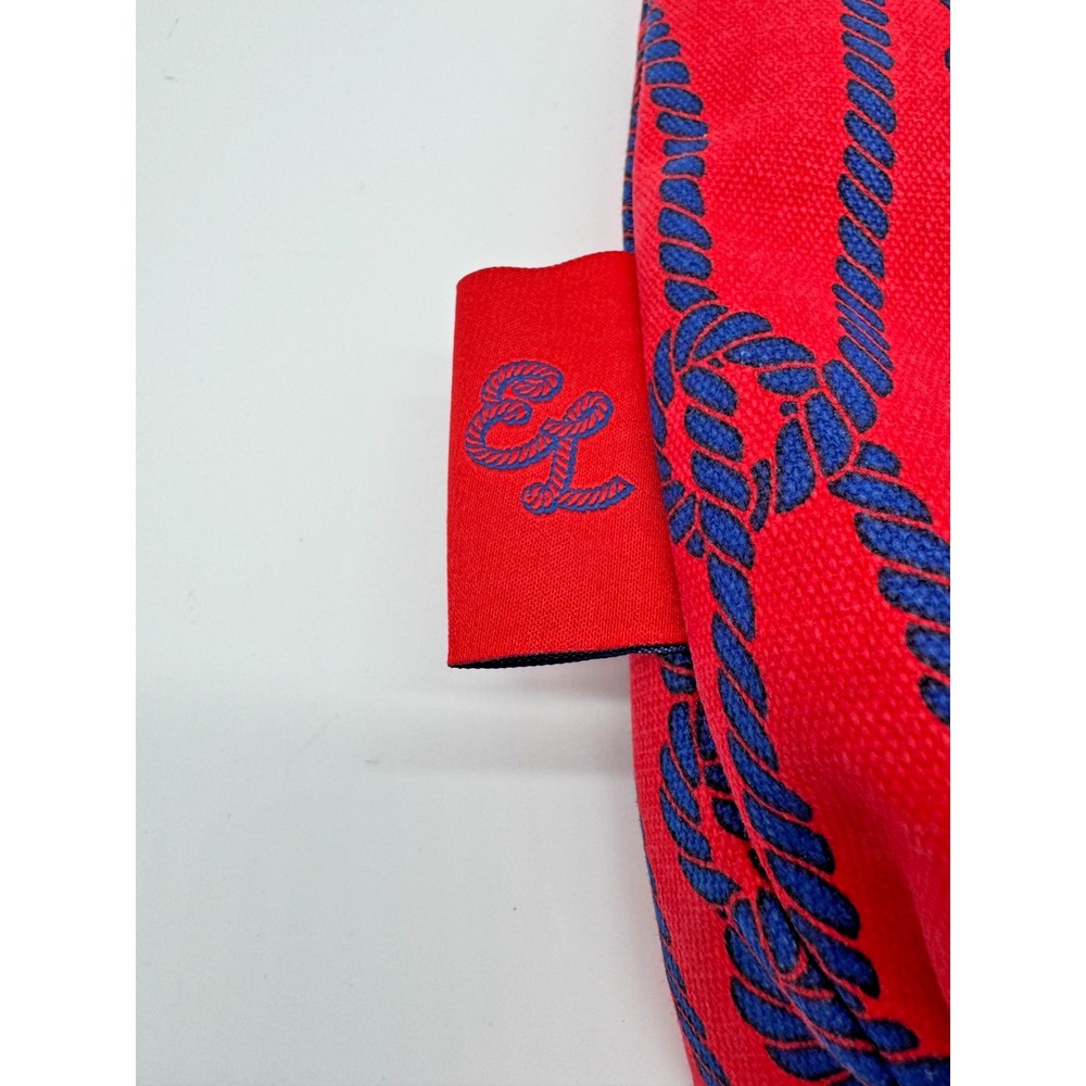 Estee Lauder Nautical Tote Bag Set of 2 – Red & Navy Rope Print Beach Bags - Picture 3 of 13